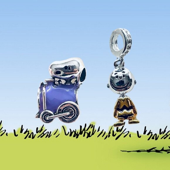 🐾 NWOT Charlie Brown & Snoopy Charms ✨ - Picture 1 of 15